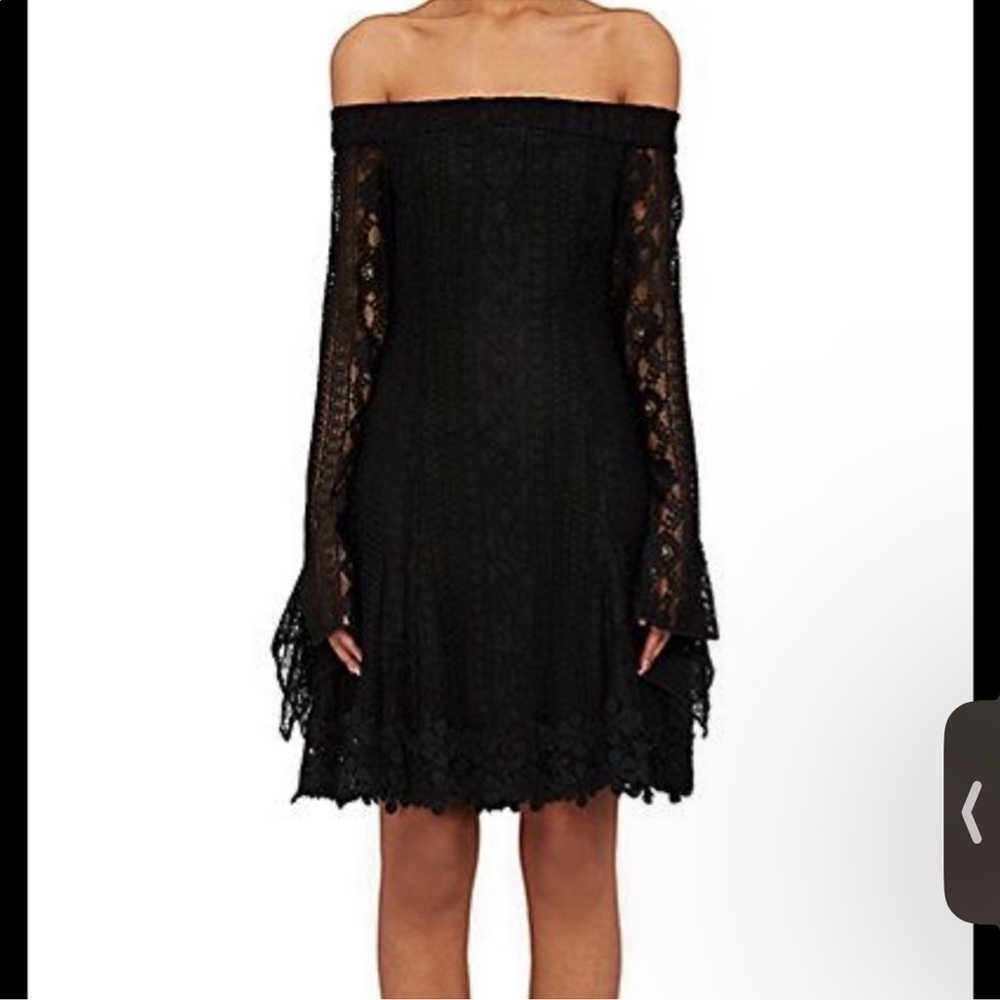 Nicholas Cornelli Lace Off Shoulder Fit & Flare Dress